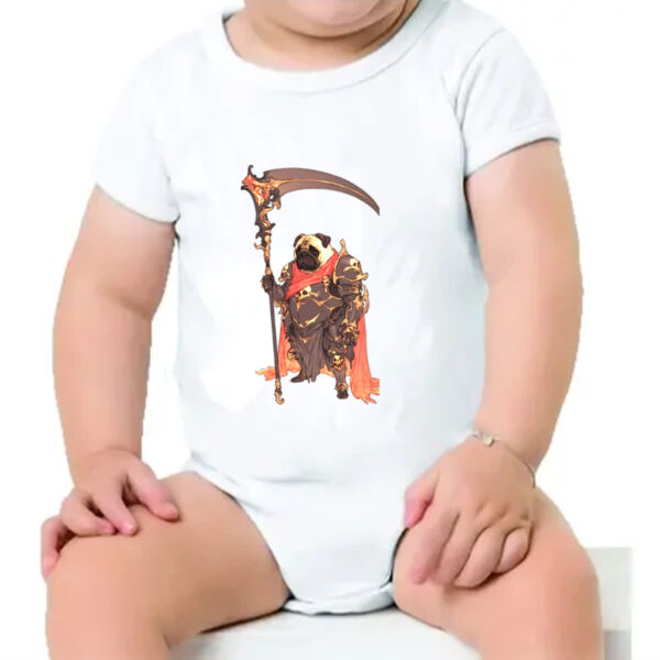 Body infantil Pug Guerreiro - Imagem 4