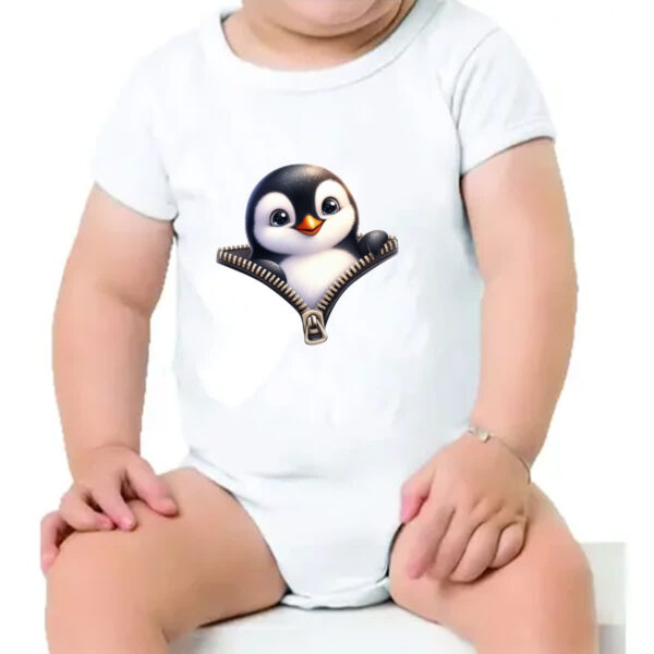 Body infantil Pinguin no ziper - Imagem 4
