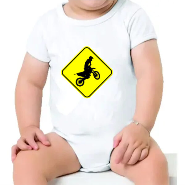 Body infantil Placa Motocross - Imagem 4