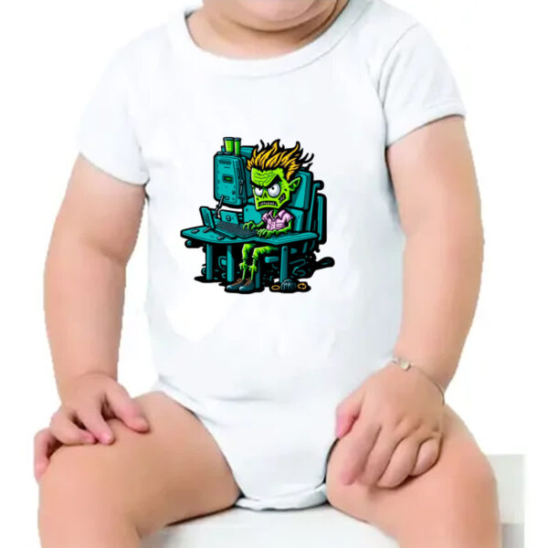 Body infantil Programador Escravo Zumbi - Imagem 4