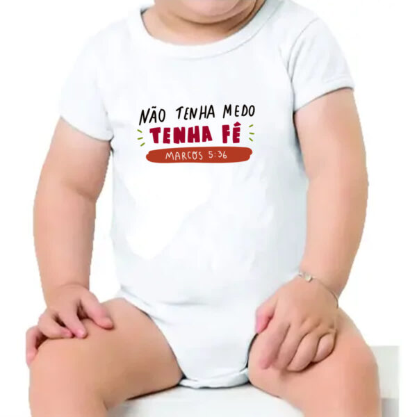 Body infantil Religioso nao tenha medo tenha fe - Imagem 4