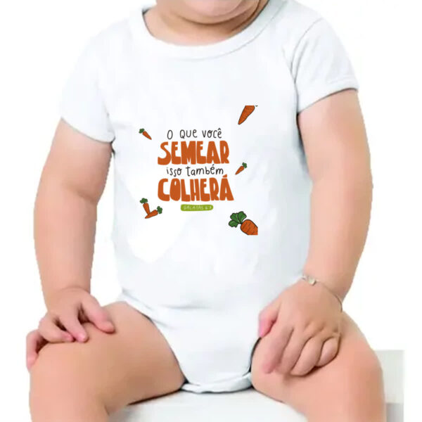 Body infantil Religioso semear e colher - Imagem 4
