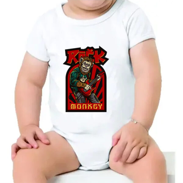 Body infantil Rock Monkey - Imagem 4