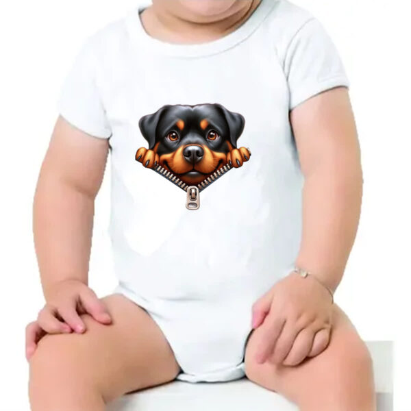 Body infantil Rottweiler no Ziper - Imagem 4