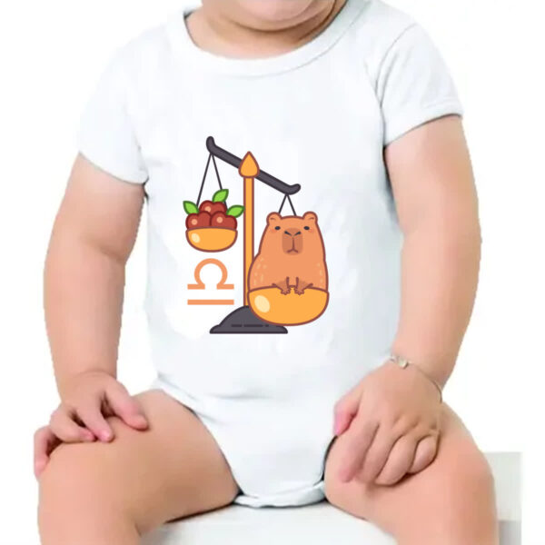 Body infantil Signo Capivara Libra - Imagem 4