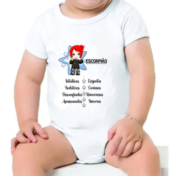 Body infantil Signo Cute Escorpiao - Imagem 4