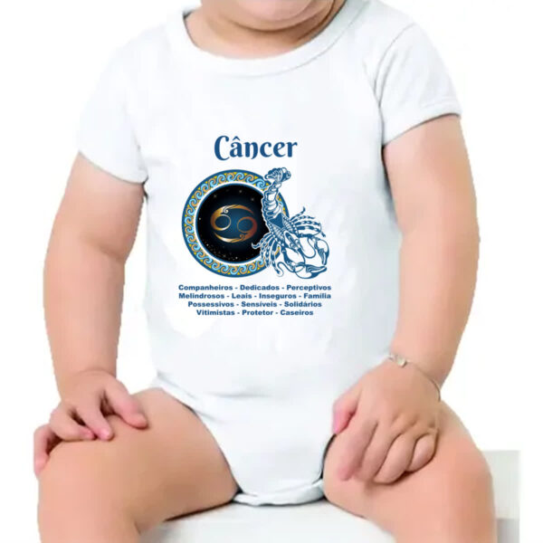 Body infantil Signo de Cancer adjetivos - Imagem 4