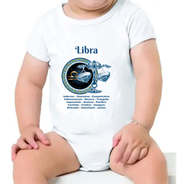 Body infantil Signo de Libra adjetivos - Imagem 4