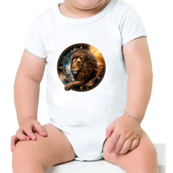 Body infantil Signo de leao logo de luxo - Imagem 4