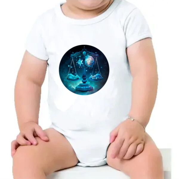 Body infantil Signo de libra logo de luxo - Imagem 4