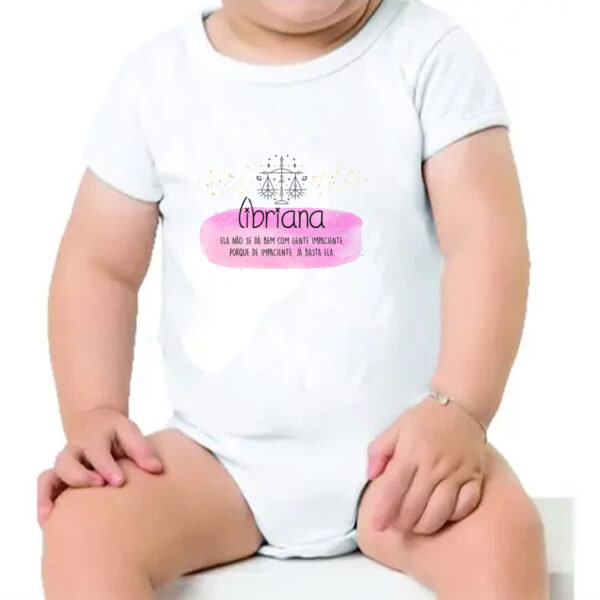 Body infantil Signo sincero Libra - Imagem 4