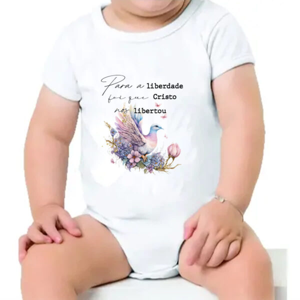 Body infantil Salmos Liberdade - Imagem 4