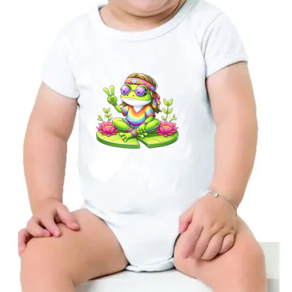 Body infantil Sapo Hippie - Imagem 4