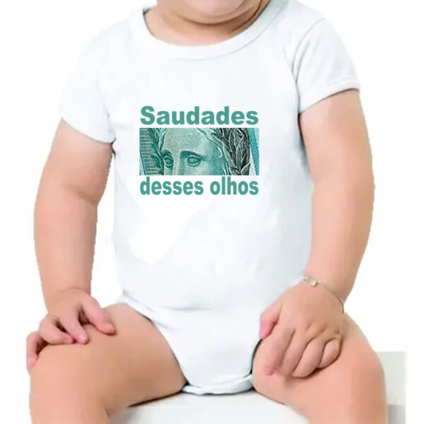 Body infantil Saudades desses olhos - Imagem 4