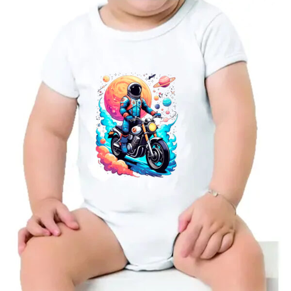 Body infantil Astronauta Motoqueiro - Imagem 4