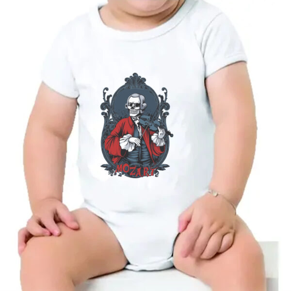 Body infantil Skull Mozart - Imagem 4