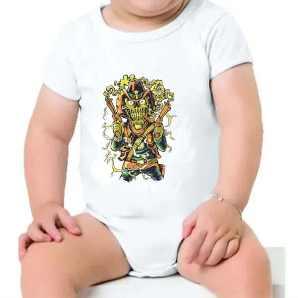 Body infantil Skull faroeste - Imagem 4