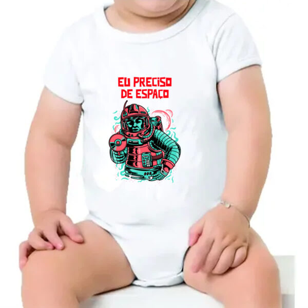 Body infantil Astronauta armado preciso de espaco - Imagem 4