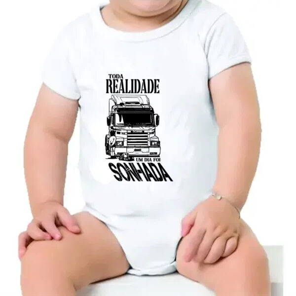 Body infantil Sonho caminhao - Imagem 4