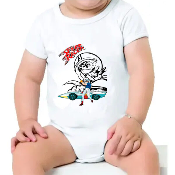 Body infantil Speed Racer logo e grafite - Imagem 4