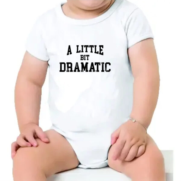 Body infantil A little bit dramatic preta - Imagem 4