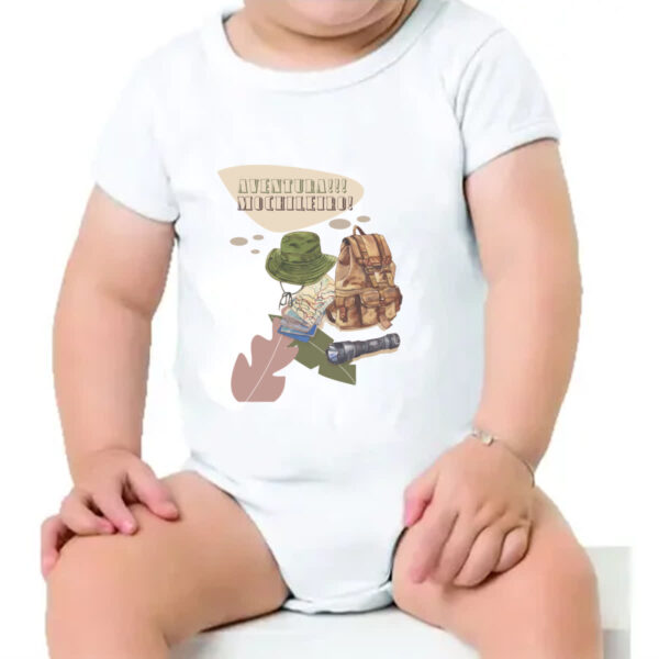 Body infantil Aventureiro Mochileiro - Imagem 4
