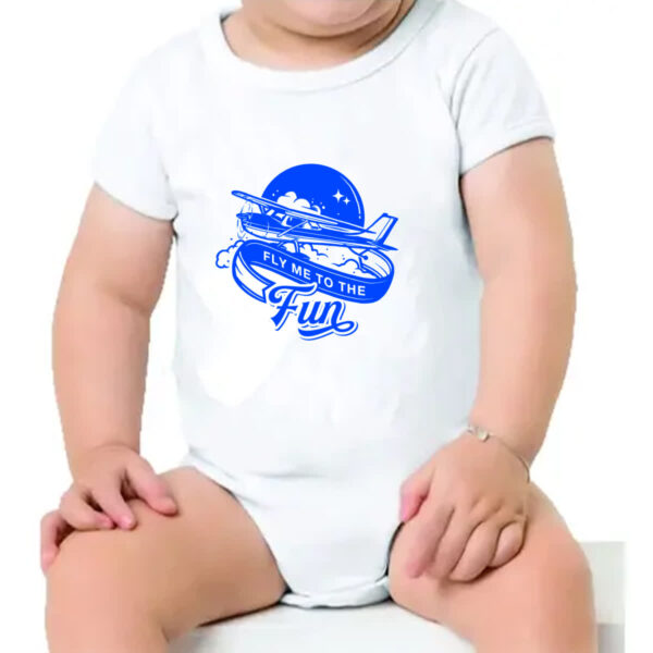 Body infantil Aviao fly me to the fun - Imagem 4