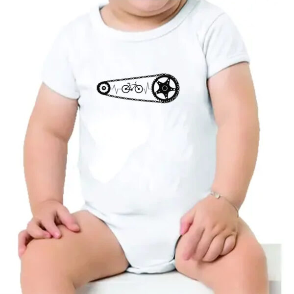Body infantil Batimento cardiaco catraca bicicleta - Imagem 4