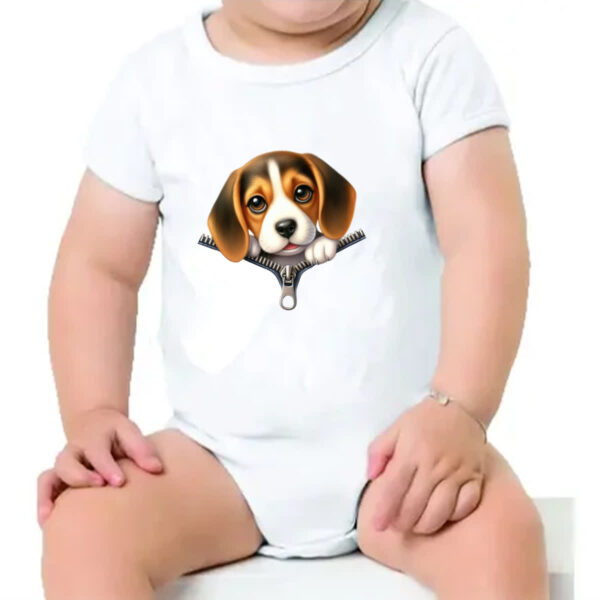 Body infantil Beagle no Ziper - Imagem 4
