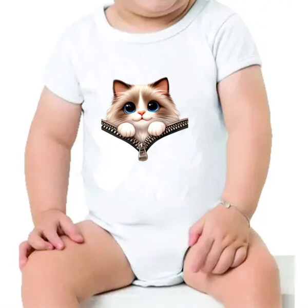 Body infantil Birman no ziper - Imagem 4
