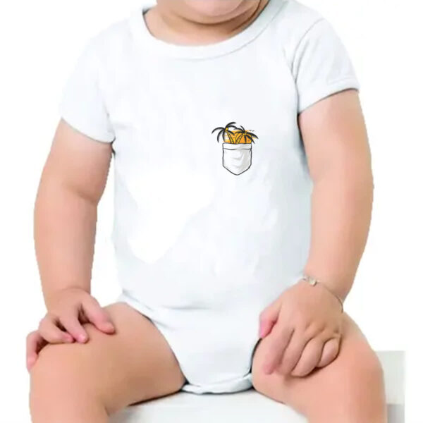 Body infantil Bolso com coqueiro sunset - Imagem 4