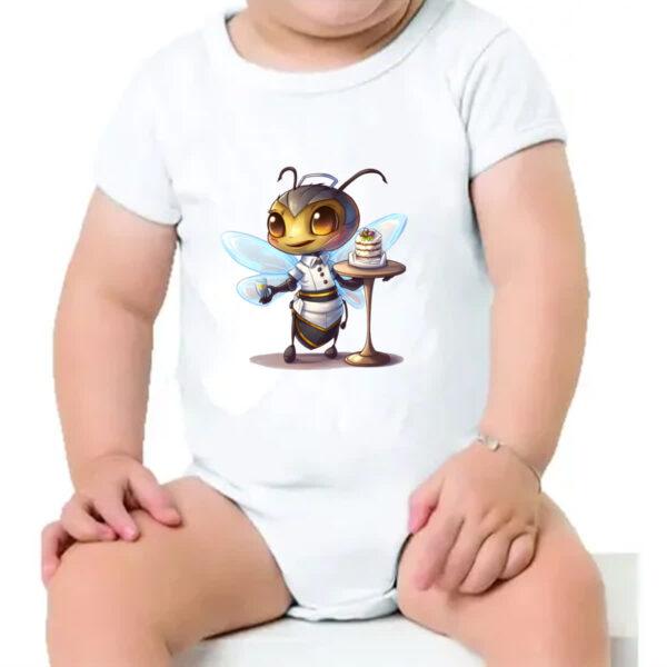 Body infantil Abelha cozinheira - Imagem 4
