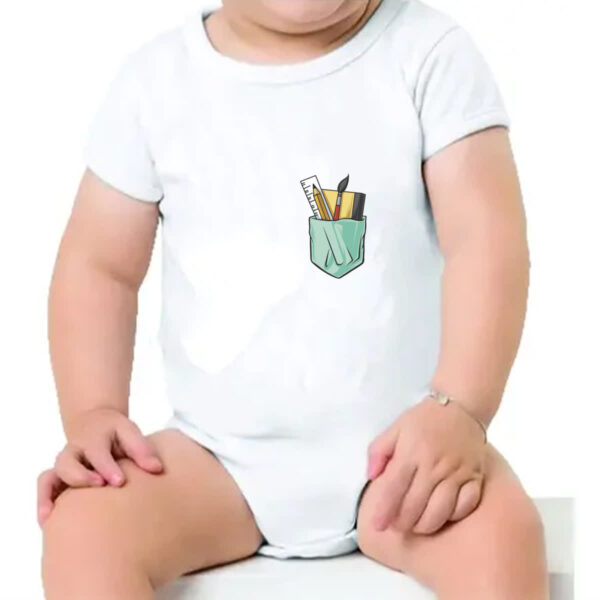 Body infantil Bolso de desenhista - Imagem 4