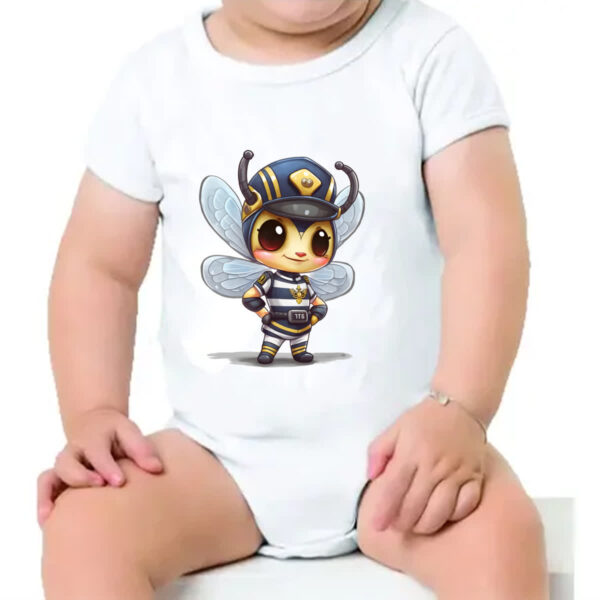 Body infantil Abelha policial - Imagem 4