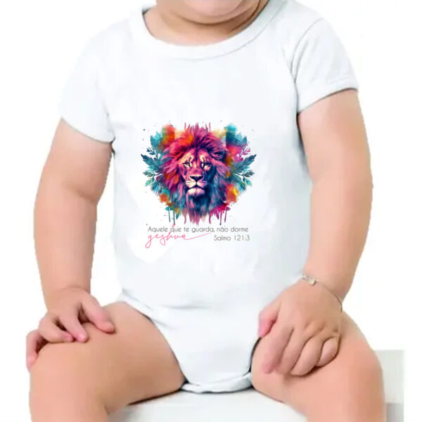 Body infantil Yeshua Salmo 121-3 - Imagem 4