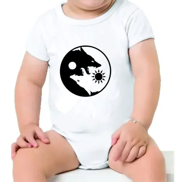 Body infantil Yin e Yang Lobos - Imagem 4