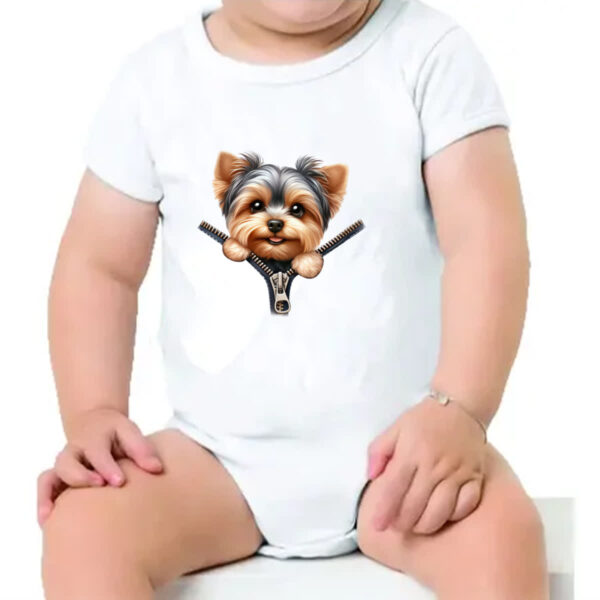 Body infantil Yorkshire Terrier no Ziper - Imagem 4