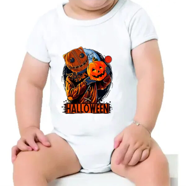 Body infantil Halloween Espantalho doces ou travessuras - Imagem 4