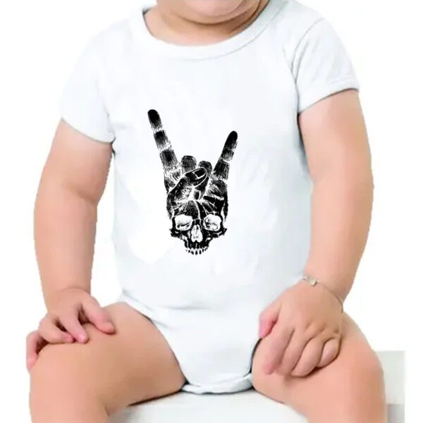Body infantil Skull Shaka Surfista - Imagem 4