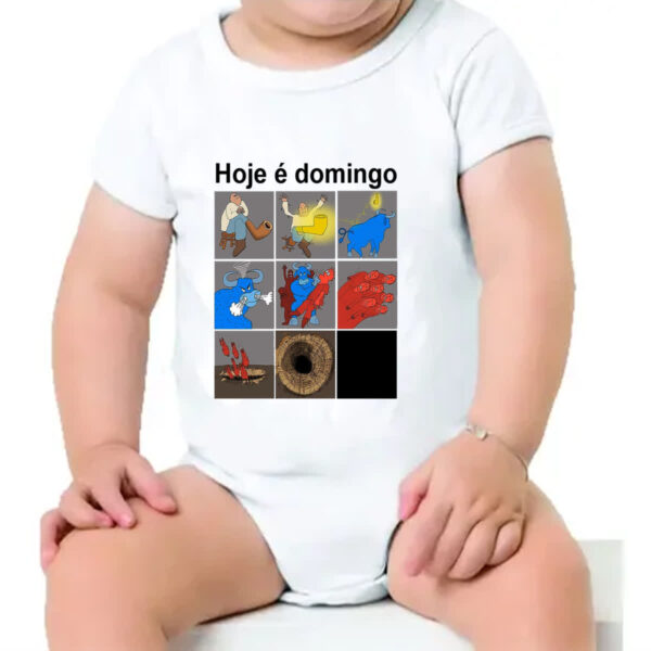 Body infantil Hoje e domingo pe de cachimbo - Imagem 4