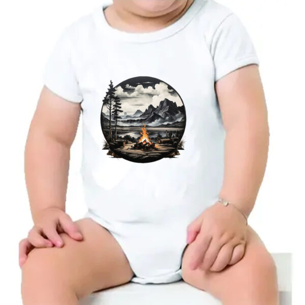 Body infantil Acampamento fogueira - Imagem 4