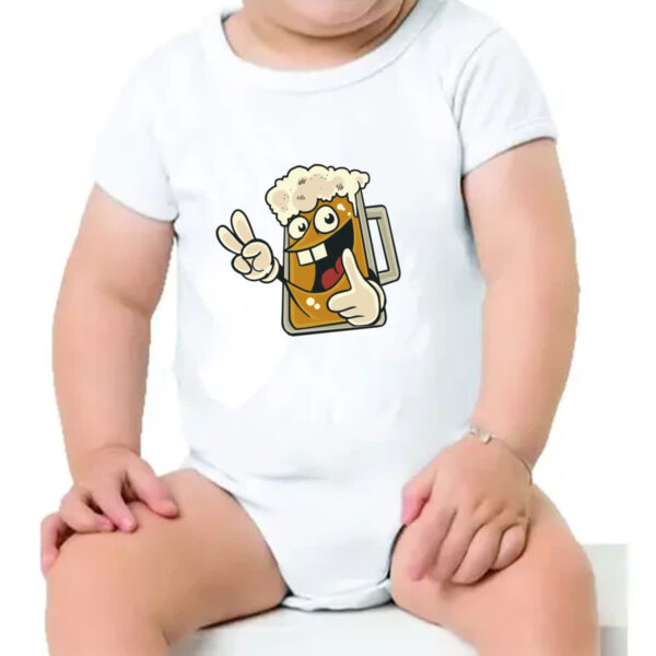Body infantil Caneca de Chop Divertida - Imagem 4