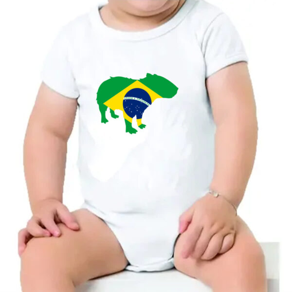 Body infantil Capivara Fauna Brasileira - Imagem 4