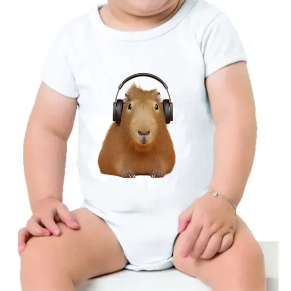 Body infantil Capivara headfone - Imagem 4
