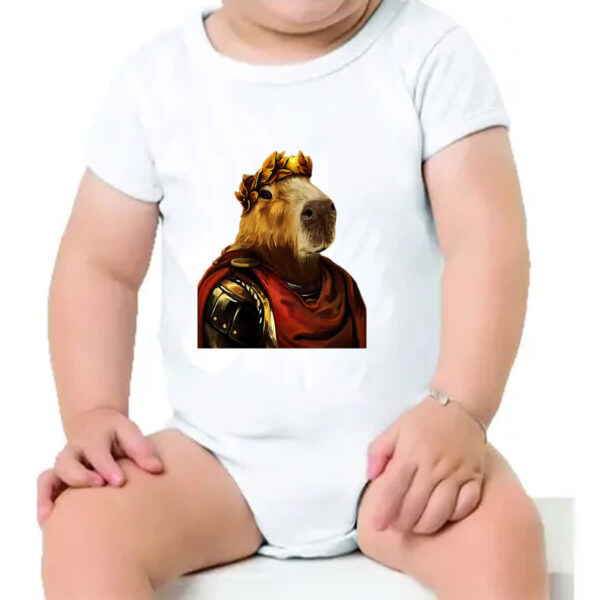 Body infantil Capivara imperador - Imagem 4