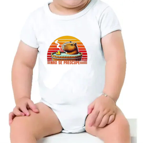 Body infantil Capivara nao se preocupe - Imagem 4