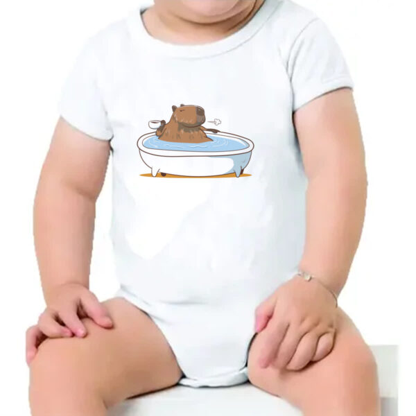 Body infantil Capivara relax cafe - Imagem 4