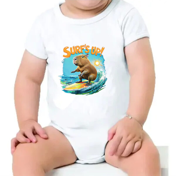 Body infantil Capivara surfs up - Imagem 4