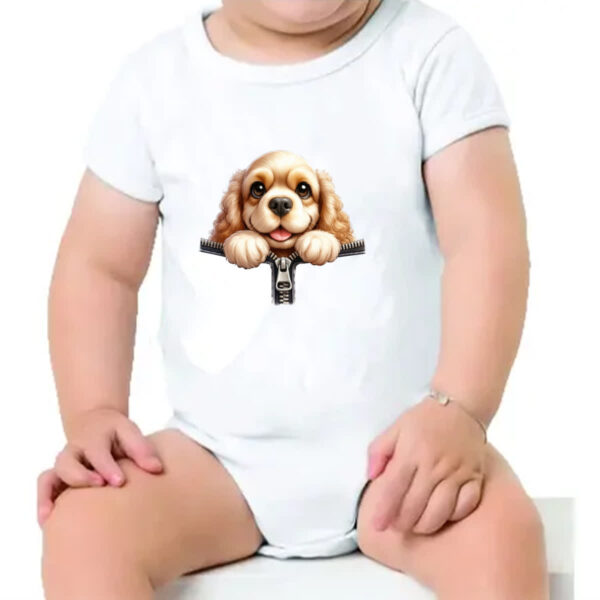 Body infantil Cavalier King Charles Spaniel no Ziper - Imagem 4