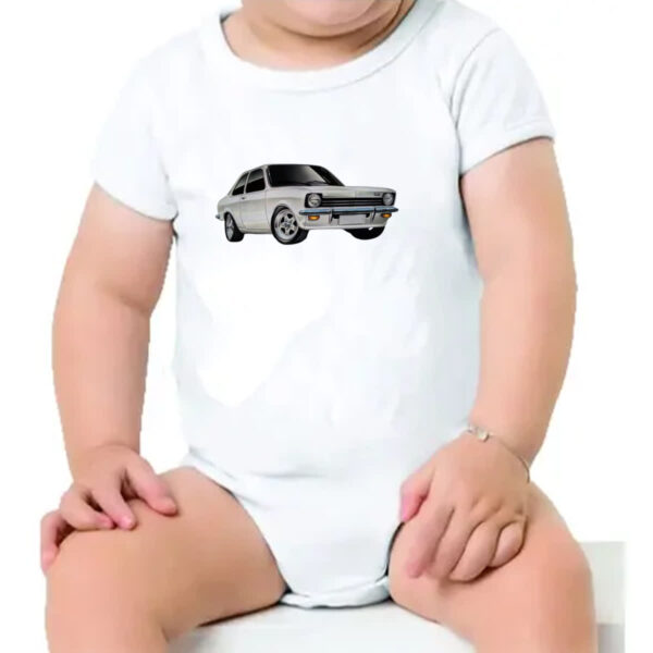 Body infantil Chevette Tubarao Branco - Imagem 4